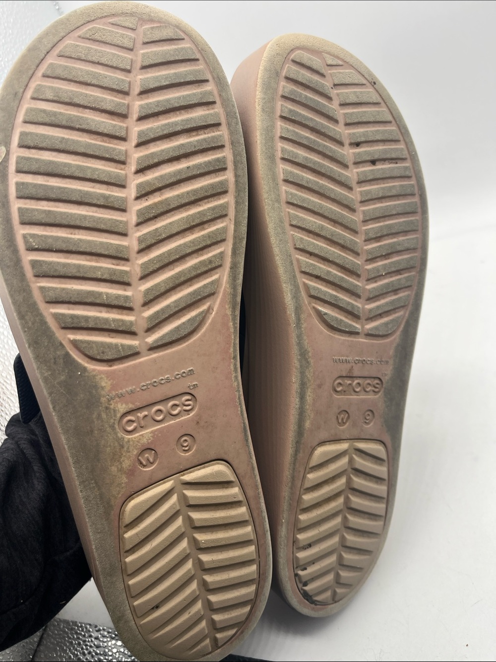 Crocs  Platform BROOKLYN Black & Tan Size 9 - Picture 5 of 7